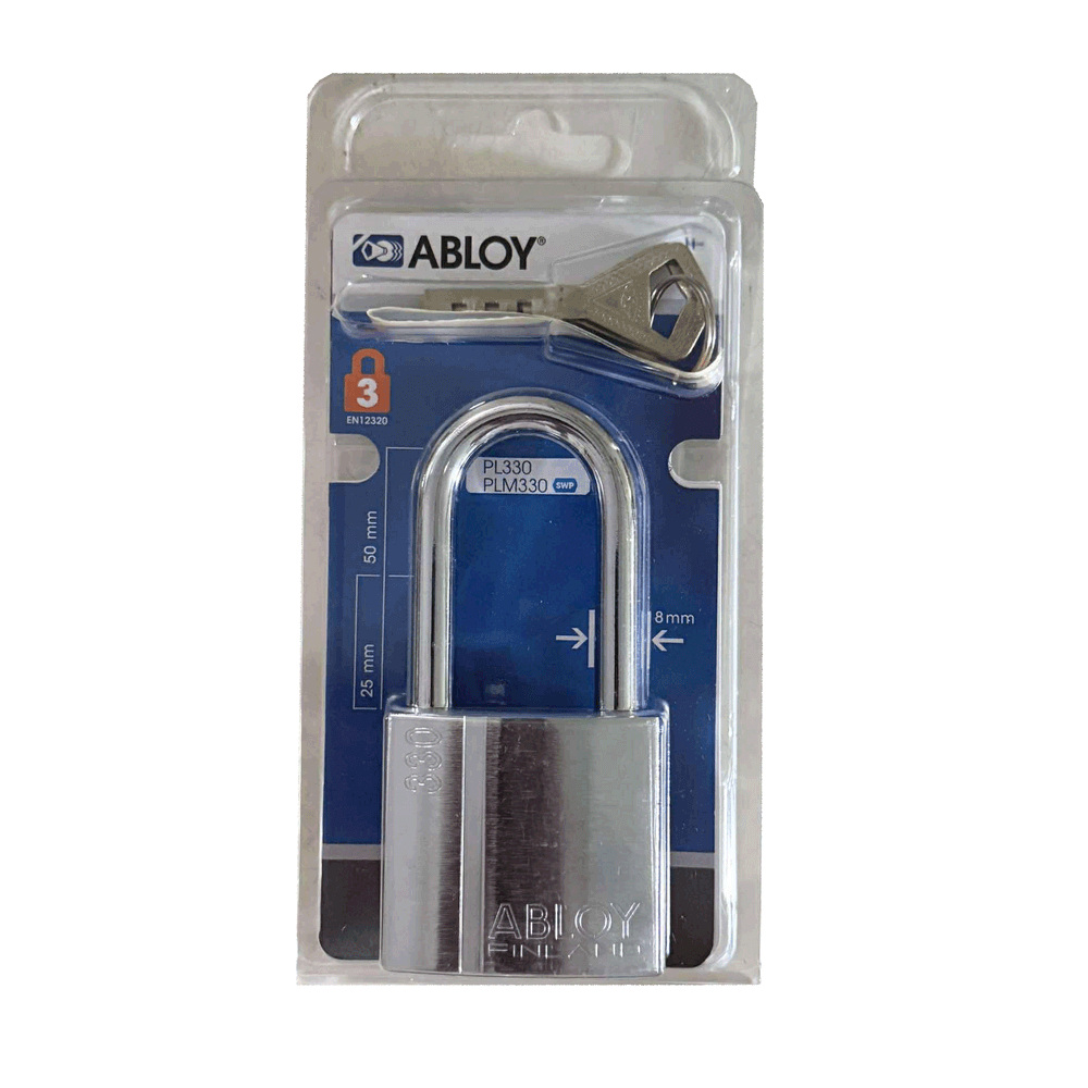 Abloy PL330/50 High Security Padlock (Long Shackle) Abloy PL330/50 High Security Padlock (Long Shackle)